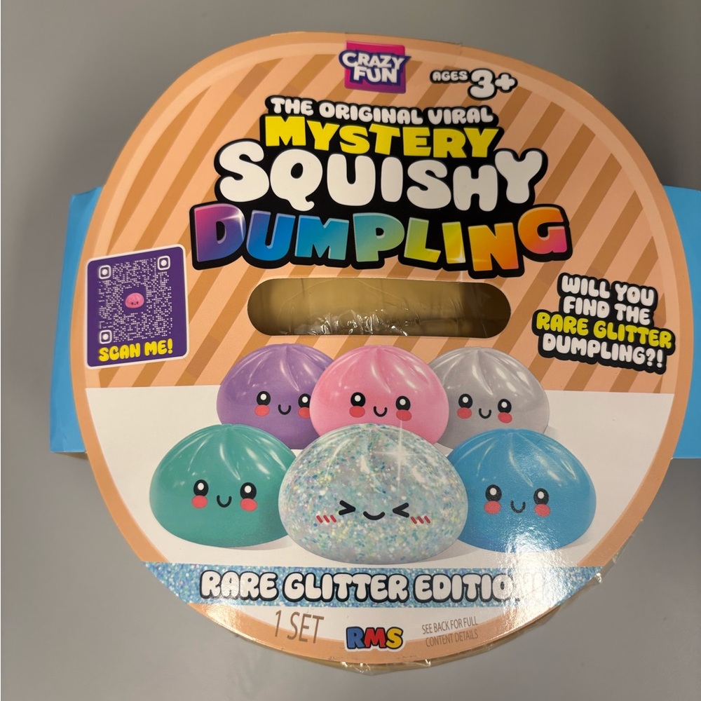 BIG Crazy Fun Mystery Squishy Dumpling - Rare Glitter Edition, BIG DUMPLING - Picture 5 of 10